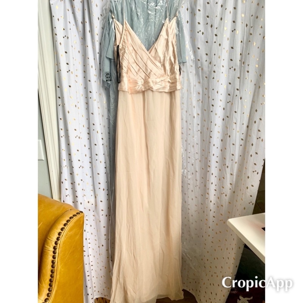 Blush formal Calvin Klein silk/chiffon dress